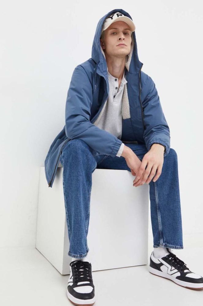Куртка Quiksilver чоловіча перехідна oversize колір блакитний фото 2