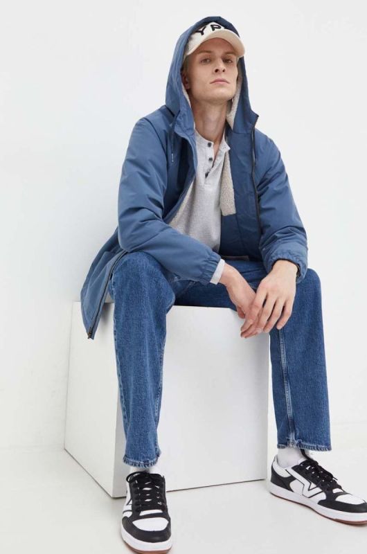 Куртка Quiksilver чоловіча перехідна oversize колір блакитний фото 2