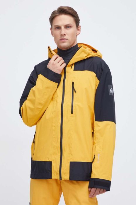 Куртка Quiksilver Ultralight GORE-TEX колір жовтий Куртка Quiksilver Ultralight GORE-TEX колір жовтий