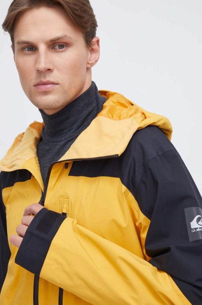 Куртка Quiksilver Ultralight GORE-TEX колір жовтий фото 4
