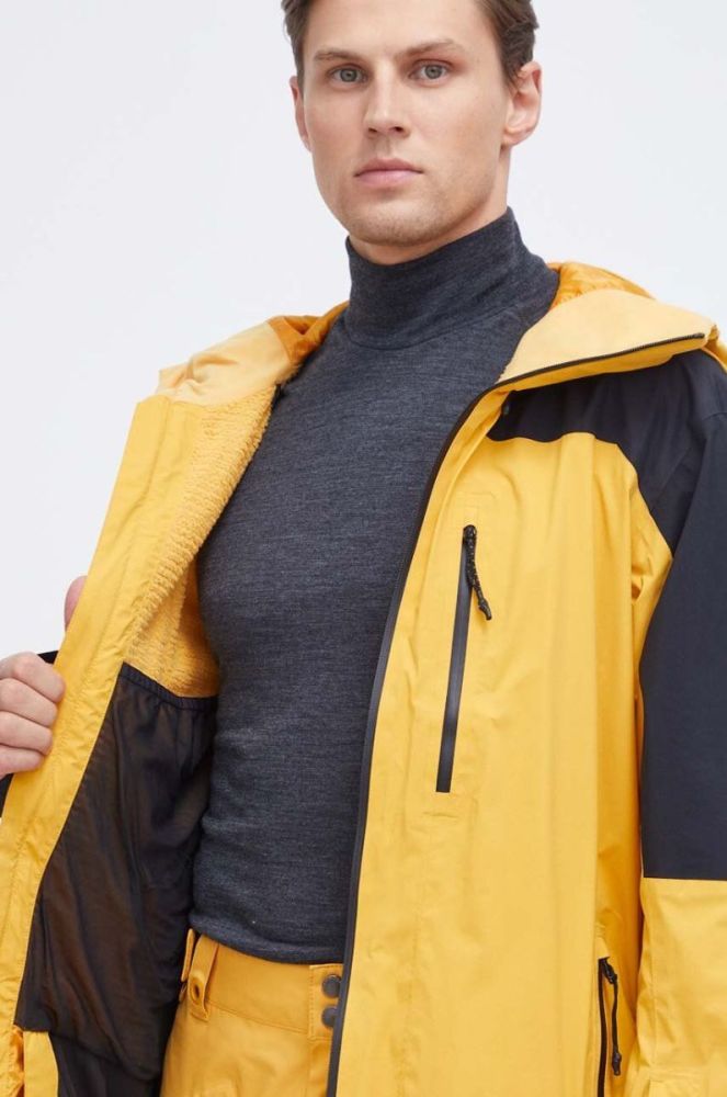 Куртка Quiksilver Ultralight GORE-TEX колір жовтий фото 6