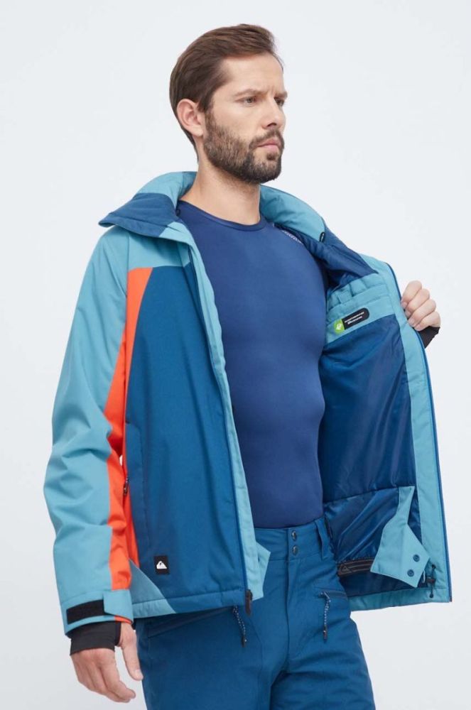 Куртка Quiksilver Mission Plus колір блакитний фото 8