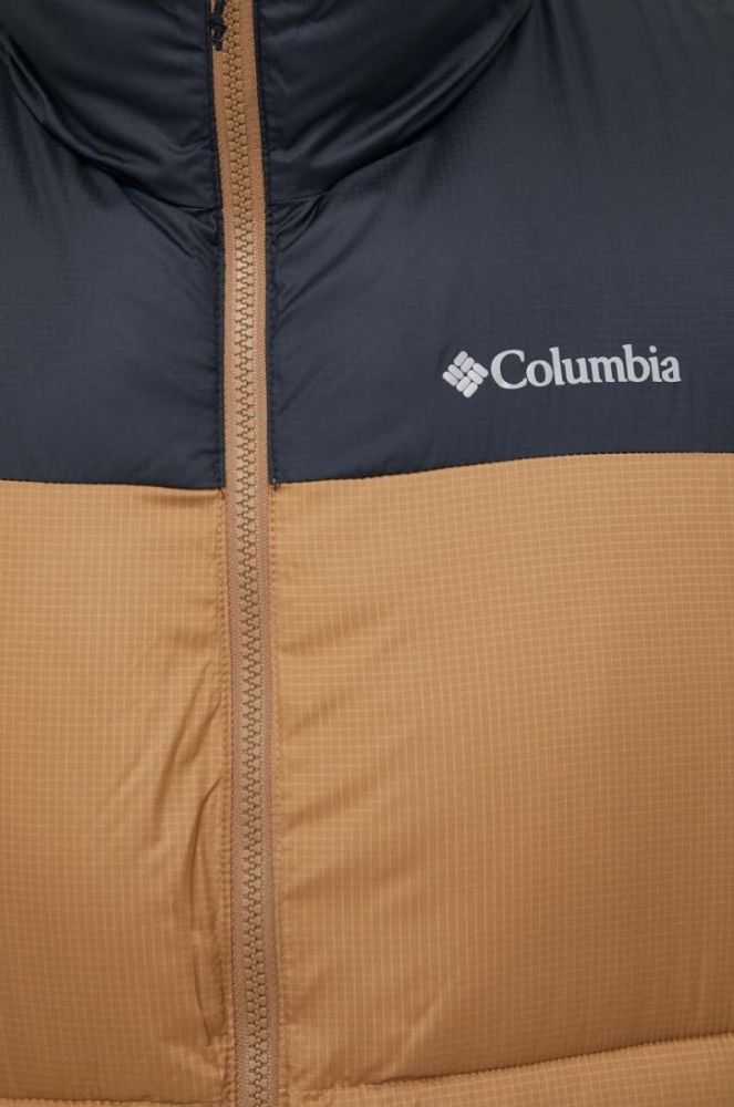Безрукавка Columbia Puffect II чоловіча колір коричневий зимова фото 5