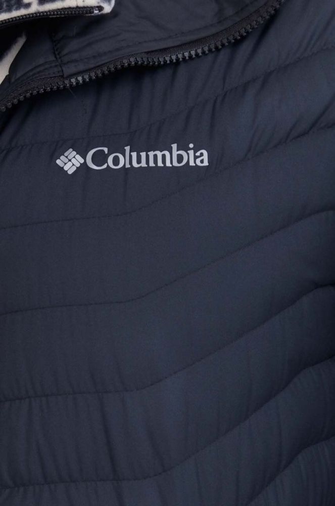 Пухова куртка Columbia чоловіча колір чорний перехідна фото 5