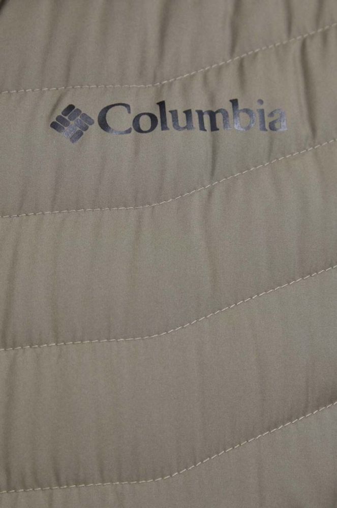 Пухова куртка Columbia чоловіча колір зелений зимова фото 5