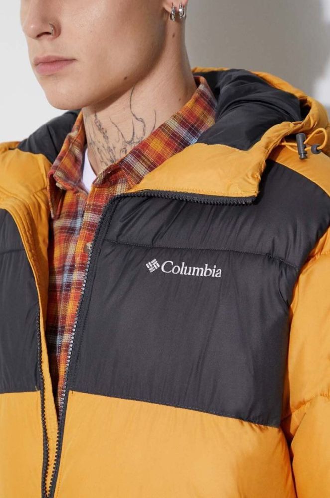 Куртка Columbia чоловіча колір помаранчевий зимова фото 6