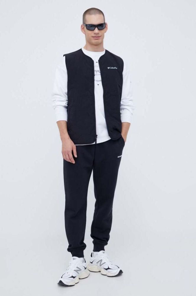 Безрукавка Columbia Birchwood™ Quilted чоловіча колір чорний перехідна фото 2