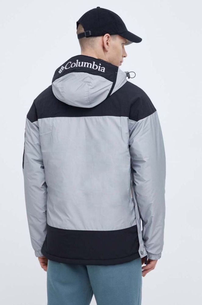 Куртка Columbia чоловіча колір сірий перехідна фото 3