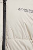 Пухова куртка Columbia Roaring Fork колір бежевий Пухова куртка Columbia Roaring Fork колір бежевий