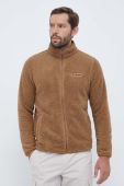 Кофта Columbia чоловіча колір коричневий однотонна