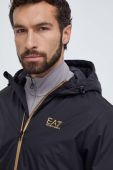 Куртка EA7 Emporio Armani чоловіча колір чорний перехідна (3409423)