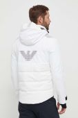 Пухова лижна куртка EA7 Emporio Armani колір білий