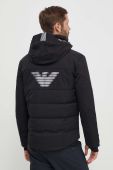 Пухова лижна куртка EA7 Emporio Armani колір чорний