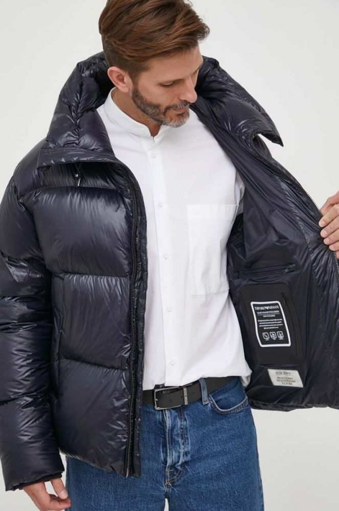 Пухова куртка Emporio Armani чоловіча колір синій зимова (3598016) фото 6
