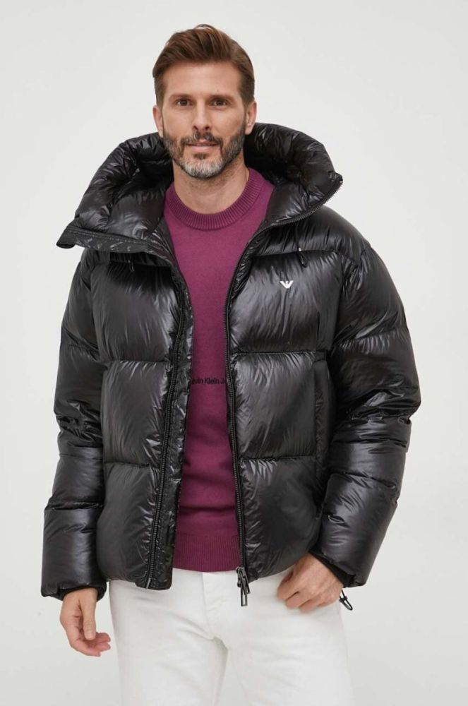Пухова куртка Emporio Armani чоловіча колір чорний зимова (3598020) фото 2