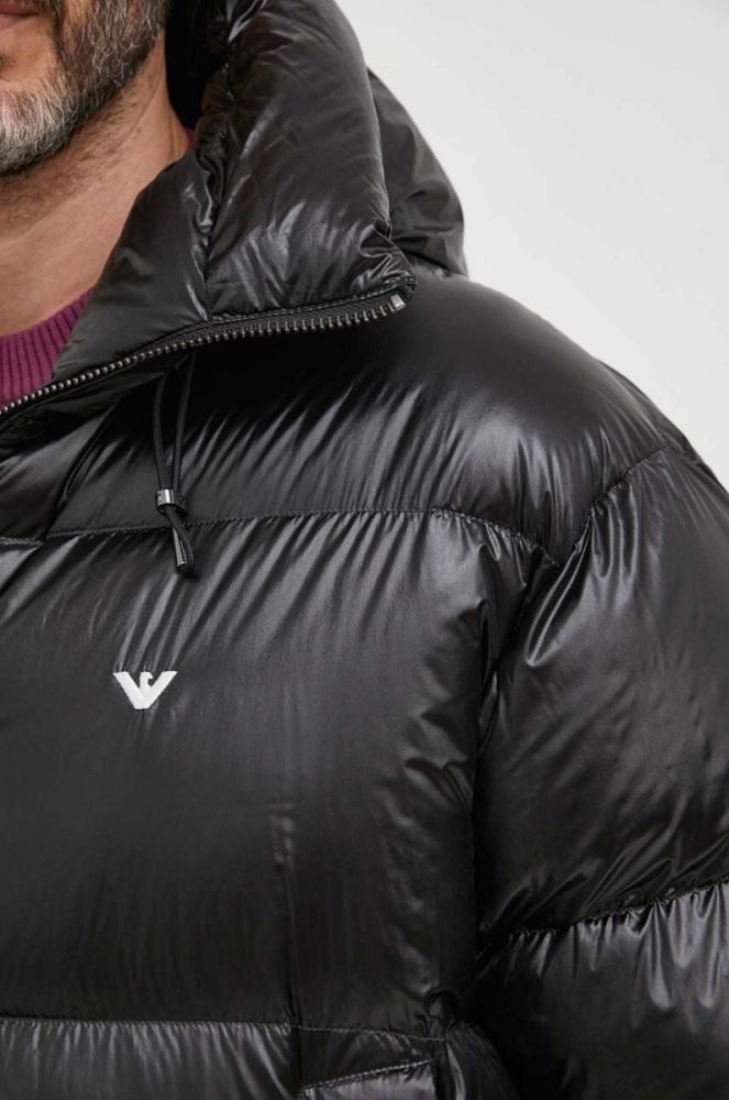 Пухова куртка Emporio Armani чоловіча колір чорний зимова (3598020) фото 5