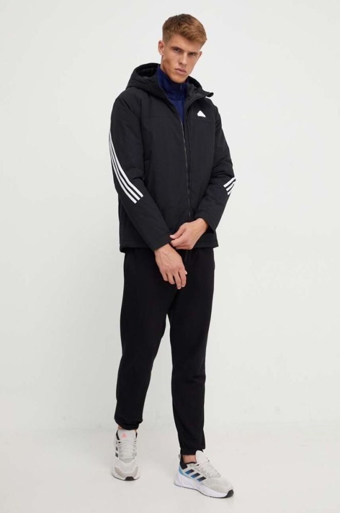 Куртка adidas чоловіча колір чорний перехідна (3550725) фото 2