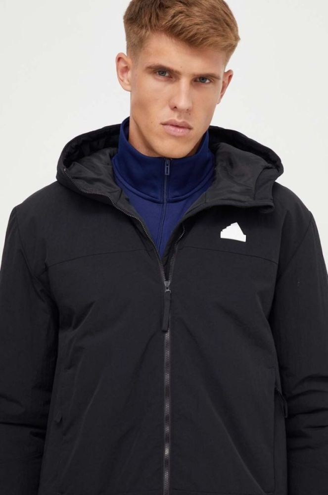 Куртка adidas чоловіча колір чорний перехідна (3550725) фото 4