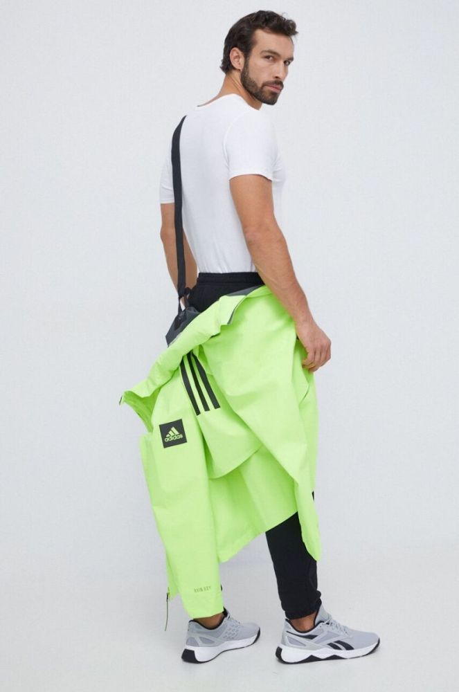 Куртка adidas чоловіча колір зелений перехідна (3678846) фото 2