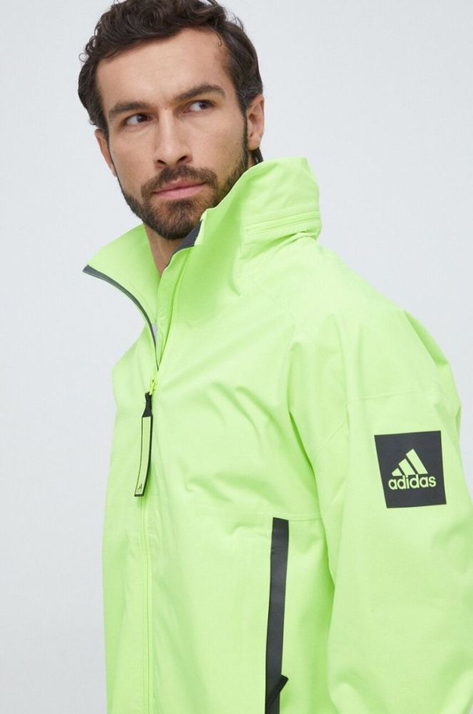 Куртка adidas чоловіча колір зелений перехідна (3678846) фото 4
