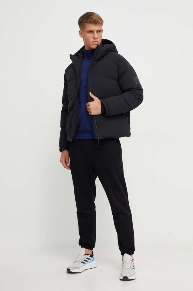 Пухова куртка adidas чоловіча колір чорний зимова (3550733) фото 2