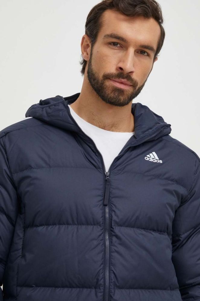 Пухова куртка adidas чоловіча колір синій зимова (3674198) фото 4