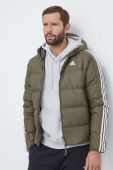 Пухова куртка adidas чоловіча колір зелений зимова (3559809)