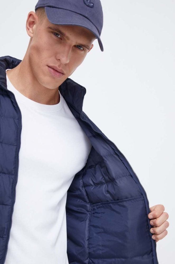 Пухова куртка adidas чоловіча колір синій перехідна (3557989) фото 6