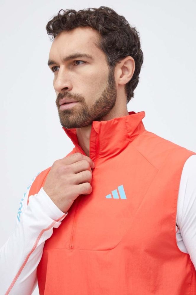Спортивна безрукавка adidas Performance Adizero колір червоний перехідний (3640565) фото 4