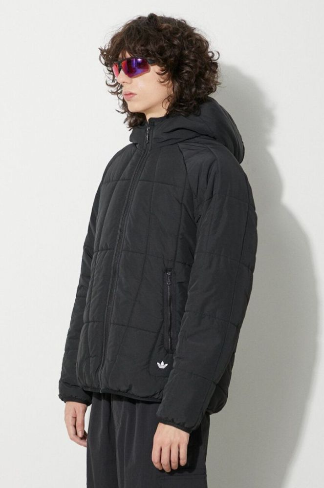 Куртка adidas Originals чоловіча колір чорний перехідна (3648109) фото 4