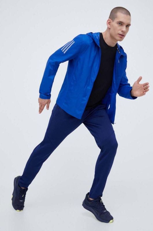 Вітровка adidas Performance Own the Run перехідна колір блакитний фото 2