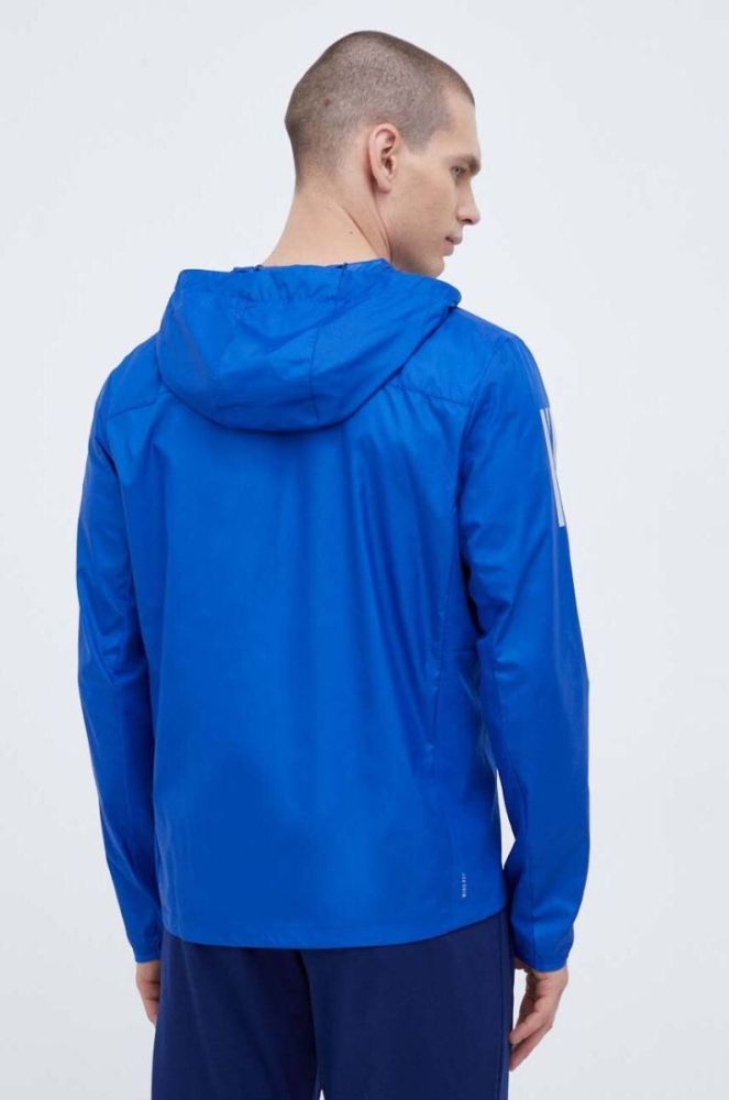 Вітровка adidas Performance Own the Run перехідна колір блакитний фото 3