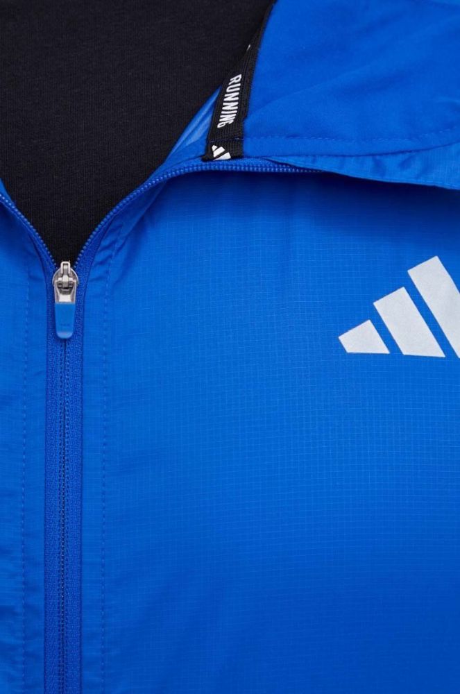 Вітровка adidas Performance Own the Run перехідна колір блакитний фото 5