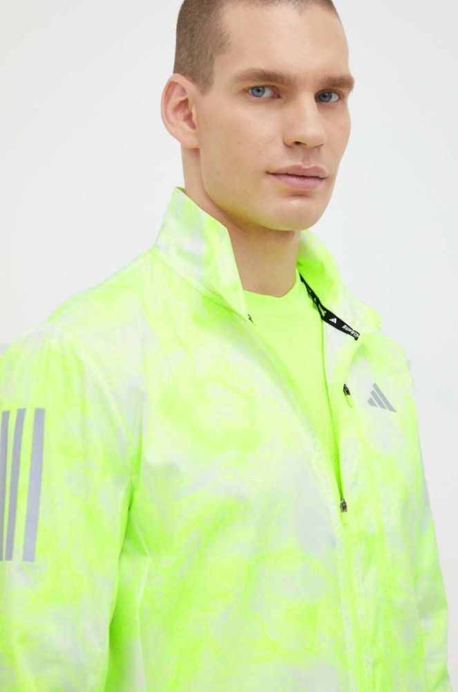 Вітровка adidas Performance Own the Run колір зелений перехідна фото 5