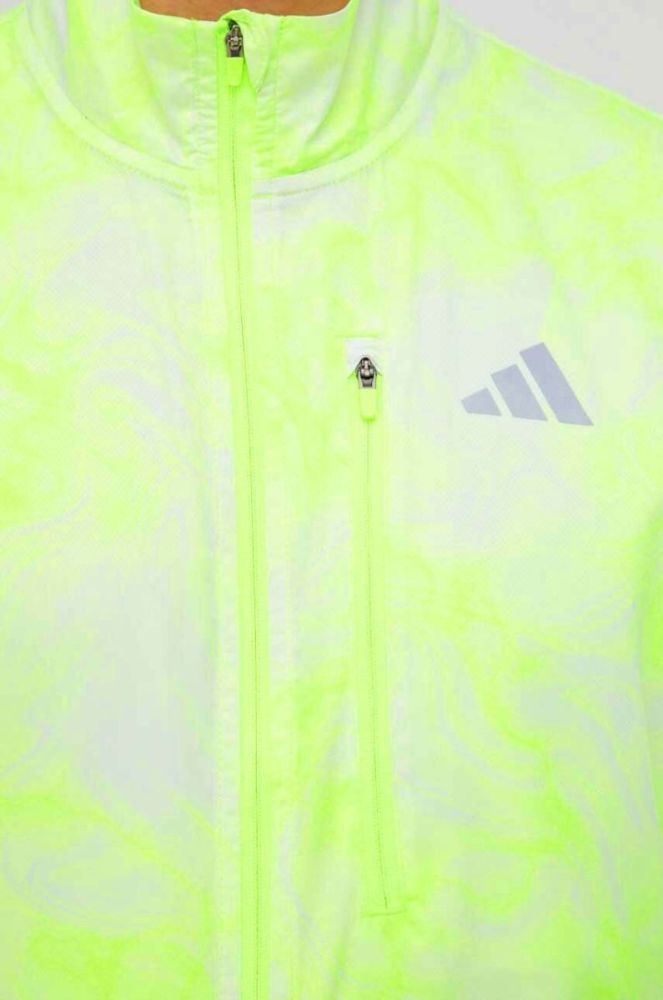 Вітровка adidas Performance Own the Run колір зелений перехідна фото 6