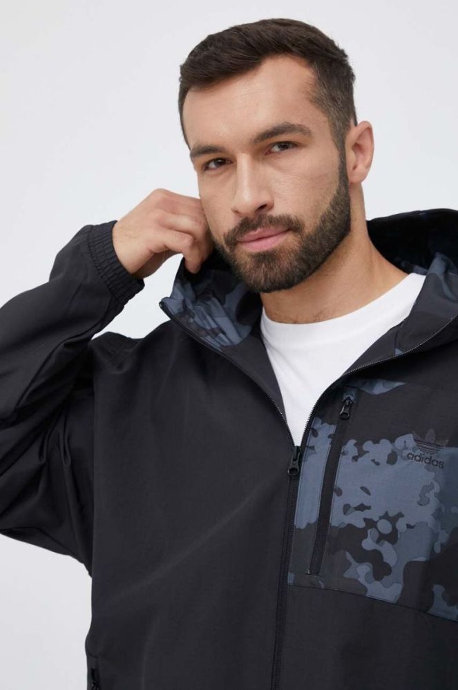 Куртка adidas Originals чоловіча колір чорний перехідна (3342232) фото 4
