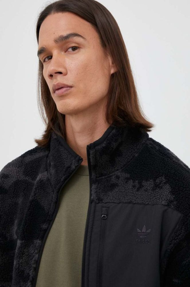 Двостороння кофта adidas Originals чоловіча колір чорний візерунок фото 6