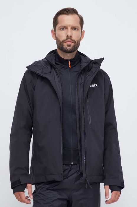 Спортивна куртка adidas TERREX Xperior RAIN.RDY колір чорний Спортивна куртка adidas TERREX Xperior RAIN.RDY колір чорний