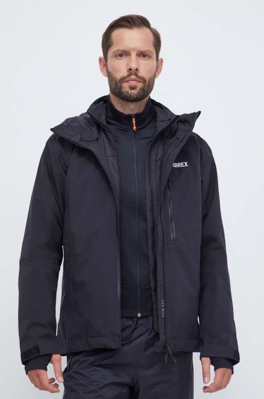 Спортивна куртка adidas TERREX Xperior RAIN.RDY колір чорний