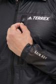 Дощовик adidas TERREX Agravic чоловіча колір чорний перехідна Дощовик adidas TERREX Agravic чоловіча колір чорний перехідна