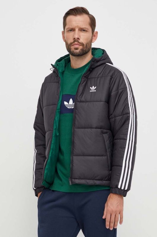 Двостороння куртка adidas Originals чоловіча колір чорний зимова oversize (3609986)