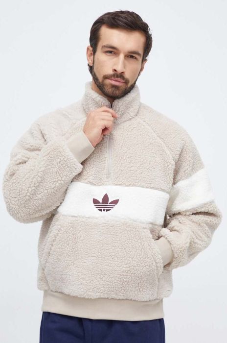 Кофта adidas Originals чоловіча колір бежевий візерунок (3633055)