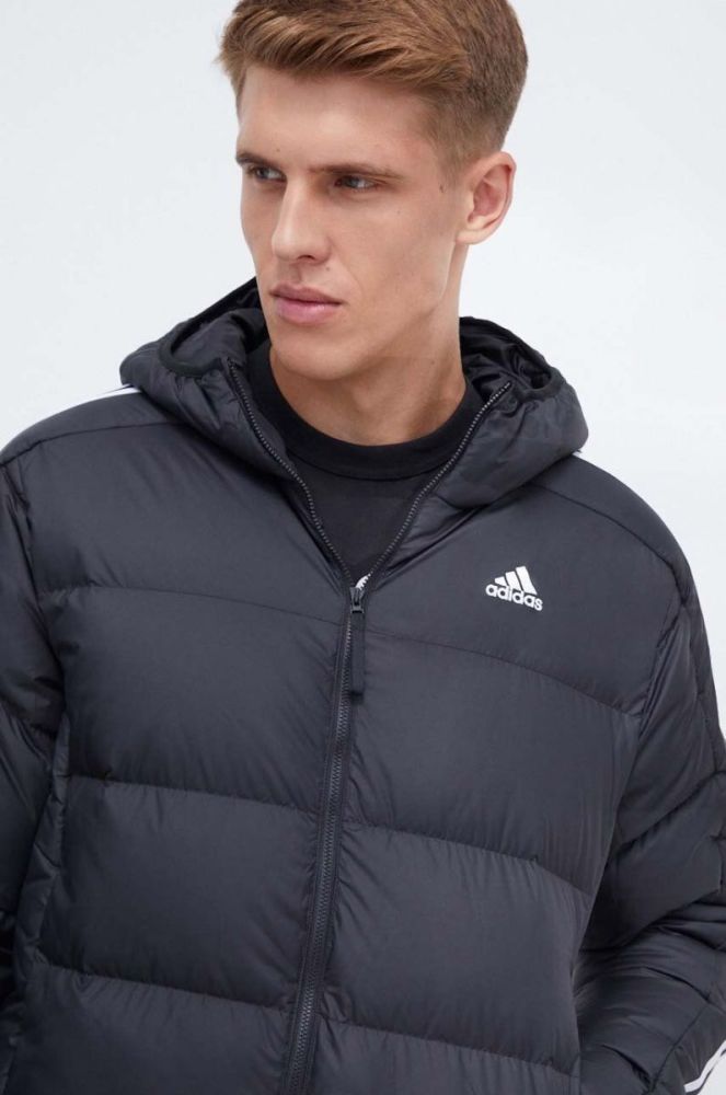Пухова куртка adidas чоловіча колір чорний зимова (3557997) фото 4