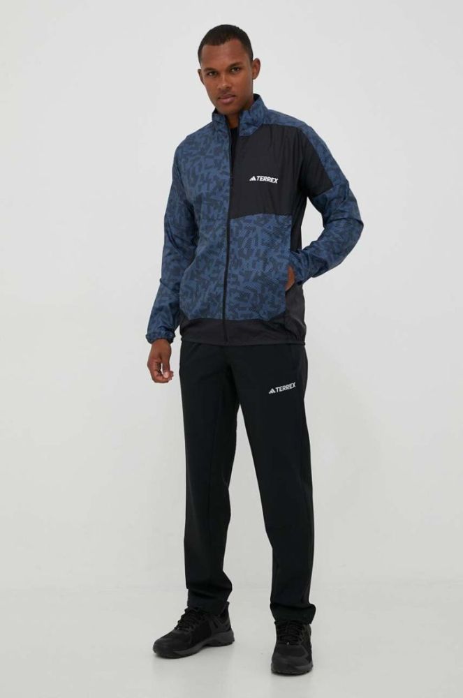 Вітровка adidas TERREX колір чорний фото 2