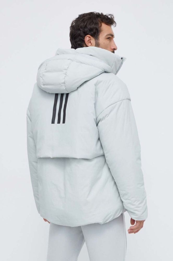 Пухова куртка adidas чоловіча колір зелений зимова (3634953) фото 2