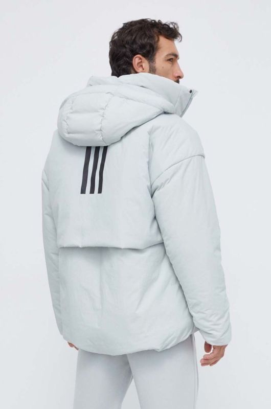 Пухова куртка adidas чоловіча колір зелений зимова (3634953) фото 2