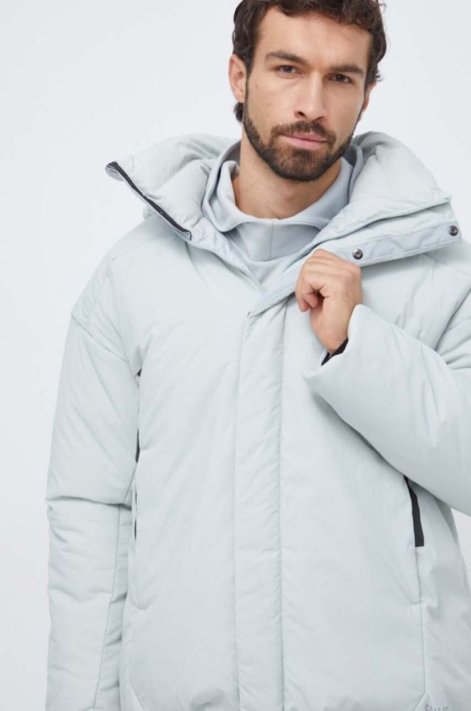Пухова куртка adidas чоловіча колір зелений зимова (3634953) фото 4