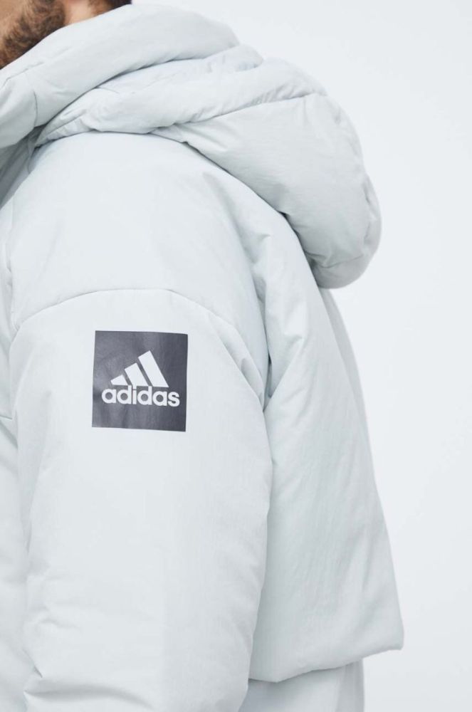 Пухова куртка adidas чоловіча колір зелений зимова (3634953) фото 5