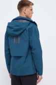 Куртка adidas чоловіча колір бірюзовий перехідна
