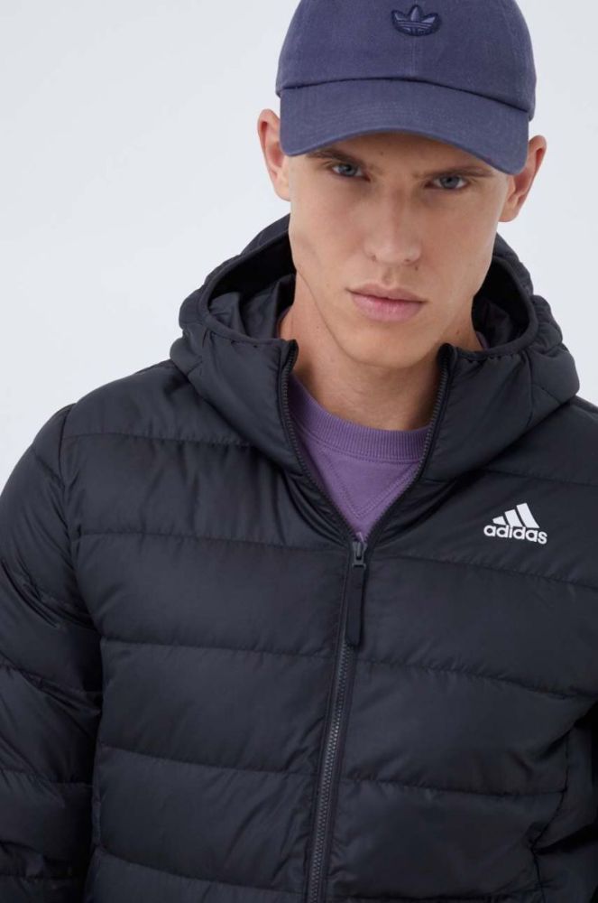 Пухова куртка adidas чоловіча колір чорний зимова (3554268) фото 4